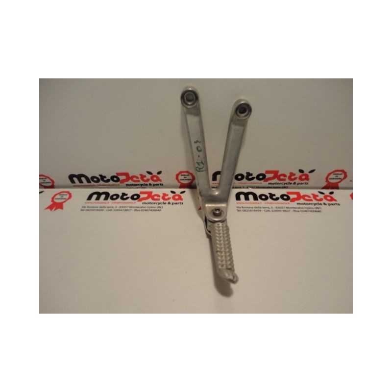 Pedana posteriore sinistra rear left footpeg footboard Yamaha YZF R1 02 03
