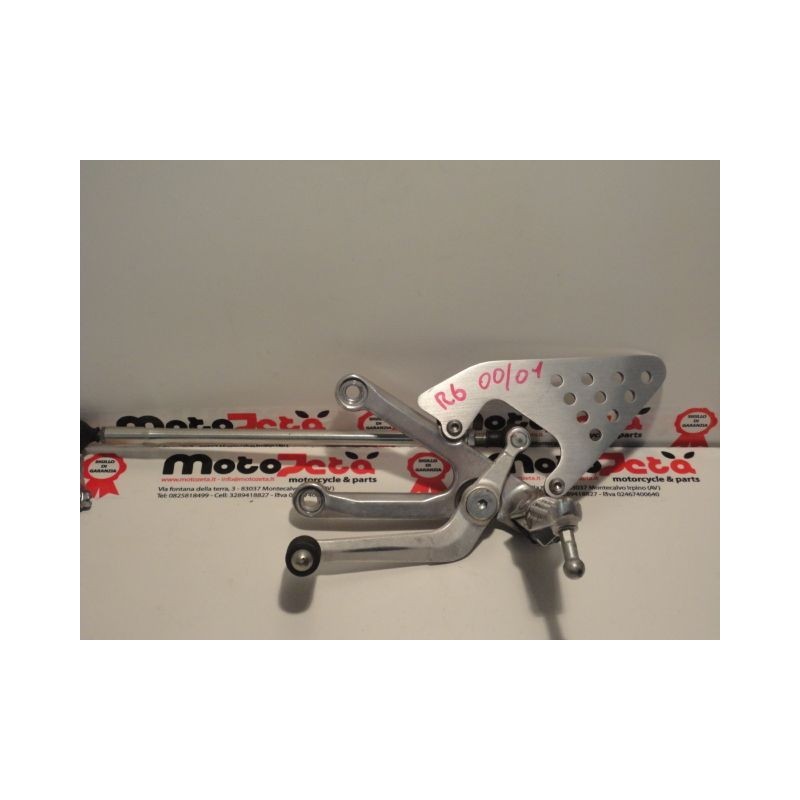 Pedana anteriore sinistra cambio left shift footpeg bracket rechter footrest Yamaha YZF R6 01-02