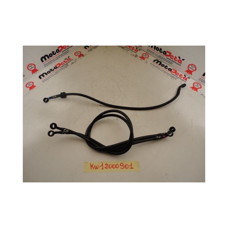 Kit Tubi freno Treccia Rear Front brake hose kawasaki zx 10r 08 11 Goodridge