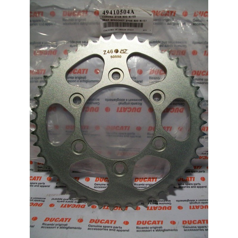Corona catena Sprocket chain crown new Z46 Ducati monster 620 620s 49410504a