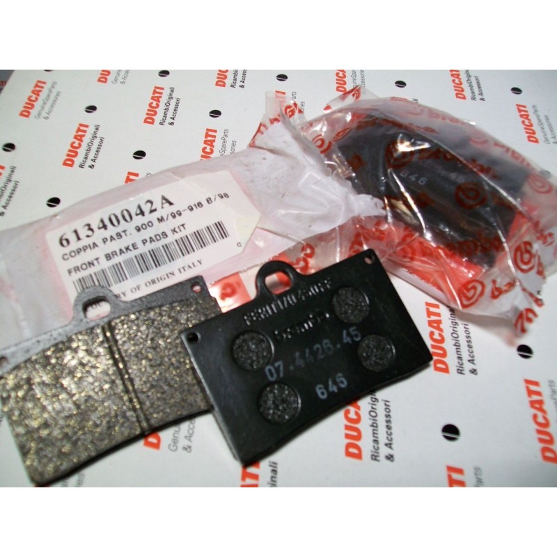 Set Pastiglie freno anteriori front brake pads ducati monster 748 916 61340042A