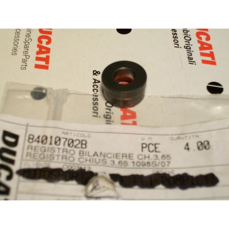 Registro bilanciere chiusura new closing Rocker arm Ducati 1098 3,65 84010702B