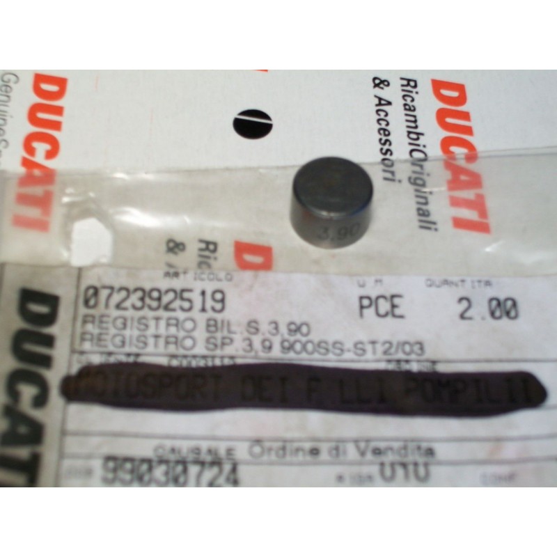 Registro bilanciere Rocker arm Ducati 900 ss st2 s 3,90 mm 072392519