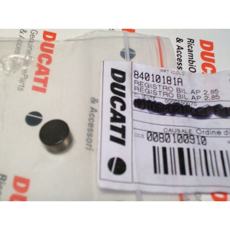 Registro bilanciere apertura new opening Rocker arm Ducati 998 2,85 84010181A