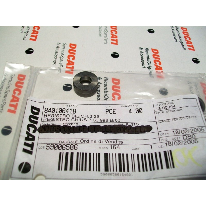 Registro bilanciere chiusura new closing Rocker arm Ducati 998 3,35 84010641B