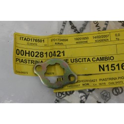 Piastrina pignone uscita...