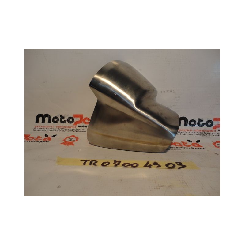 Paratia paracalore destro scarico exhaust cover triump street triple 675r 09 12