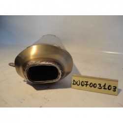 Terminale Scarico Dx danneggiato Right Exhaust Terminal damaged Ducati 1098