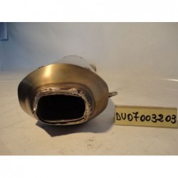 Terminale Scarico Sx danneggiato Left Exhaust Terminal damaged Ducati 1098