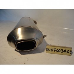 Terminale Scarico Sx danneggiato Left Exhaust Terminal damaged Ducati 1098