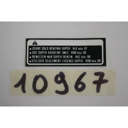 Adesivo avvertenze...