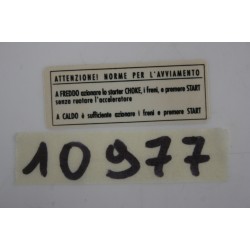 Adesivo avvertenze...