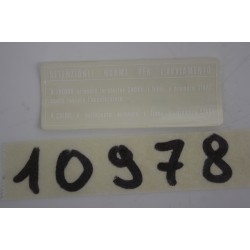 Adesivo avvertenze...