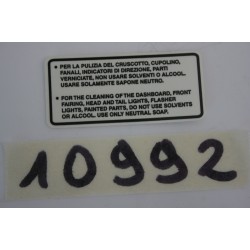Adesivo etichetta pulizia...