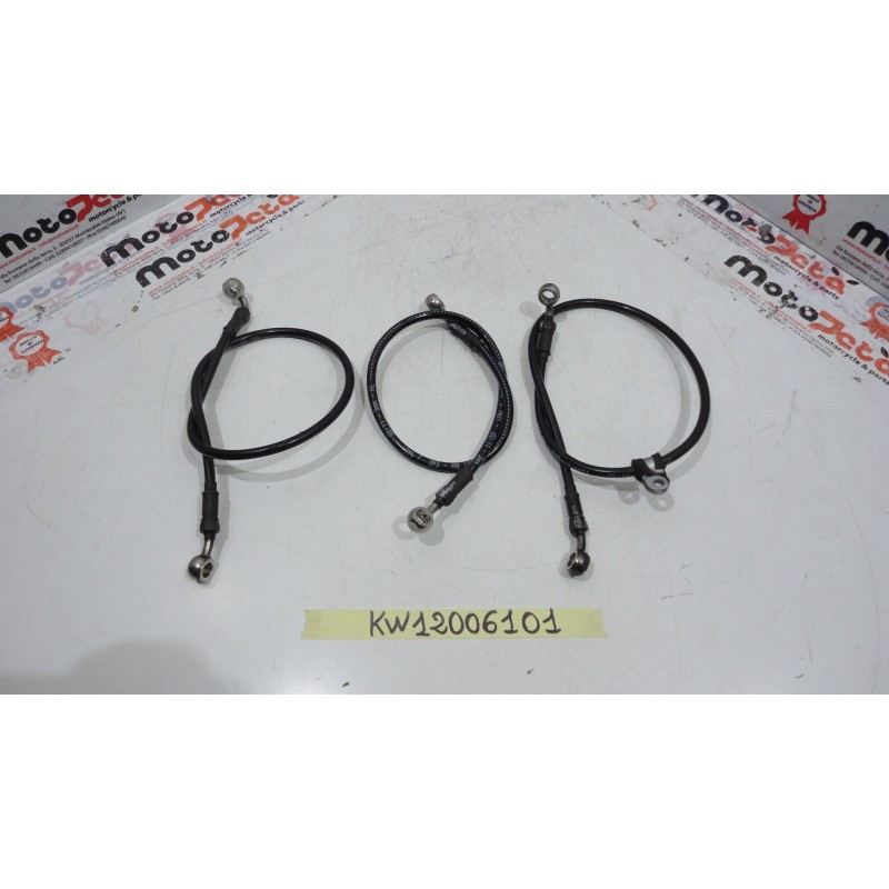 Kit Tubi freno Treccia Rear Front brake hose kawasaki zx 6r 10 16 Goodridge