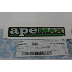 Adesivo "APE MAX" Graphic...