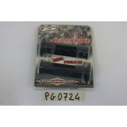 Coppia manopole blu/nero...