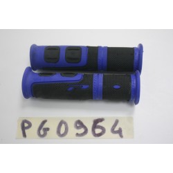 Coppia manopole blu/nero...