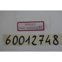 Adesivo avvertenza 58X20mm...