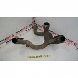 Collettore scarico centrale Exhaust Manifolds Suzuki V strom 1000 dl 06 08
