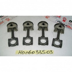 Pistoni con biella Piston rod Honda Hornet 900 02 06