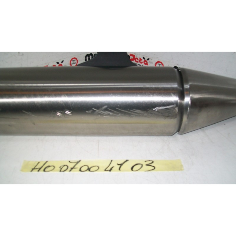Scarico Terminale destro right Exhaust muffler Honda Hornet 900 02 06 graffi