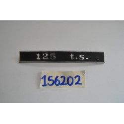 Targhetta scritta "125...