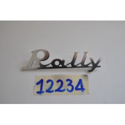 Targhetta scritta "RALLY"...