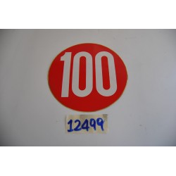 Adesivo Ø 120mm con scritta...