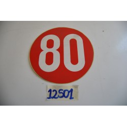 Adesivo Ø 120mm con scritta...