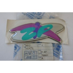 Targhetta adesiva lato...