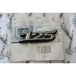 Targhetta adesiva "125"...