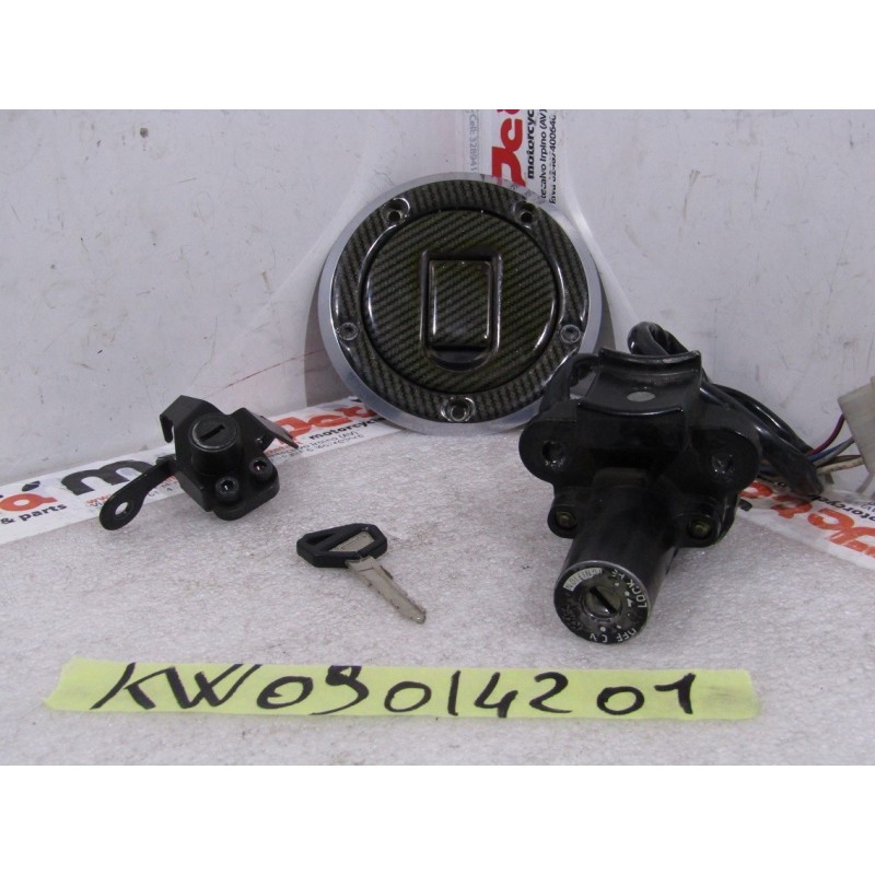 Kit chiavi serrature Lock key Schloßsatz Kawasaki ZX 6 R 98 02