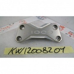 Piastra serraggio manubrio Handlebar plate Kawasaki Z750 Z1000 07 14 SILVER