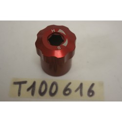 Manopola in ergal rosso...