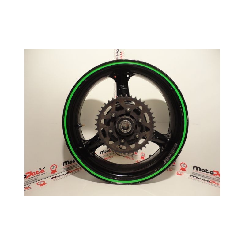 Cerchio posteriore ruota wheel felge rims rear Kawasaki Ninja ZX6R 98 02 nero