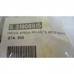 Freccia anteriore sx Front left indicator Aprilia Malaguti F12 BIANCA