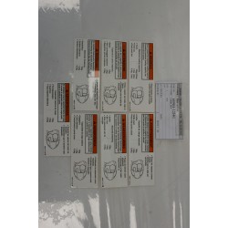 Adesivi avvertenze carico...