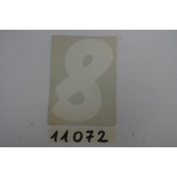 Adesivo "NUMERO 8" altezza...
