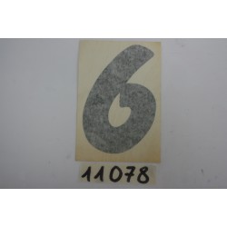 Adesivo "NUMERO 6" BIG STAR...
