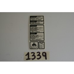 Adesivo avvertenza...