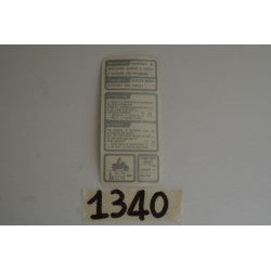 Adesivo avvertenza...