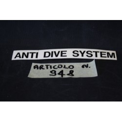 Adesivo “ANTI DIVE SYSTEM”...